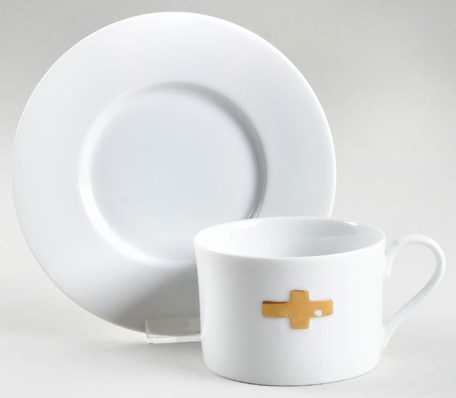 Camelot Flat Cup & Saucer Set by Swid Powell-1