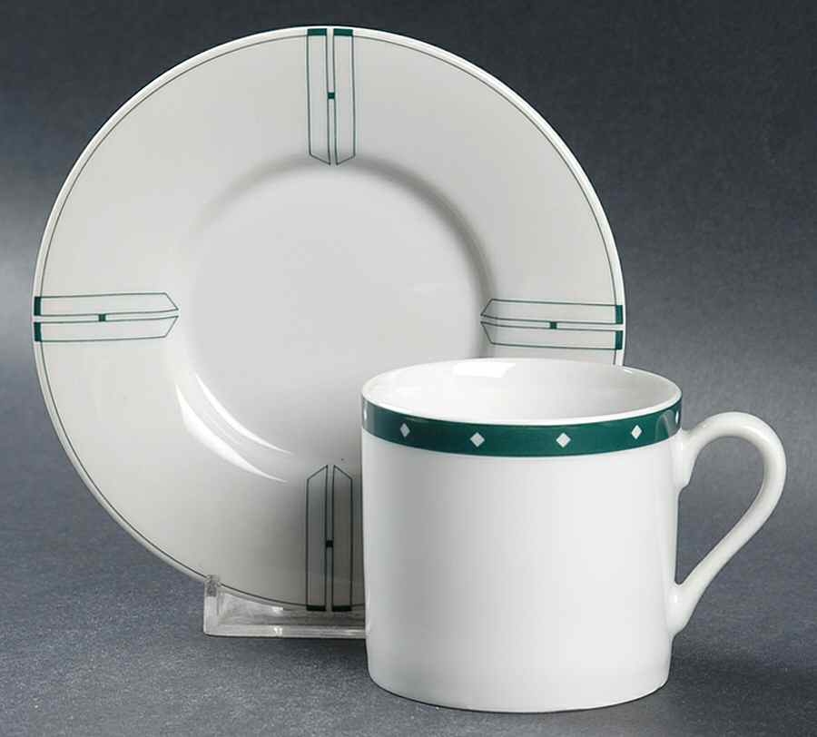 Chicago Flat Demitasse Cup & Saucer Set by Swid Powell-1
