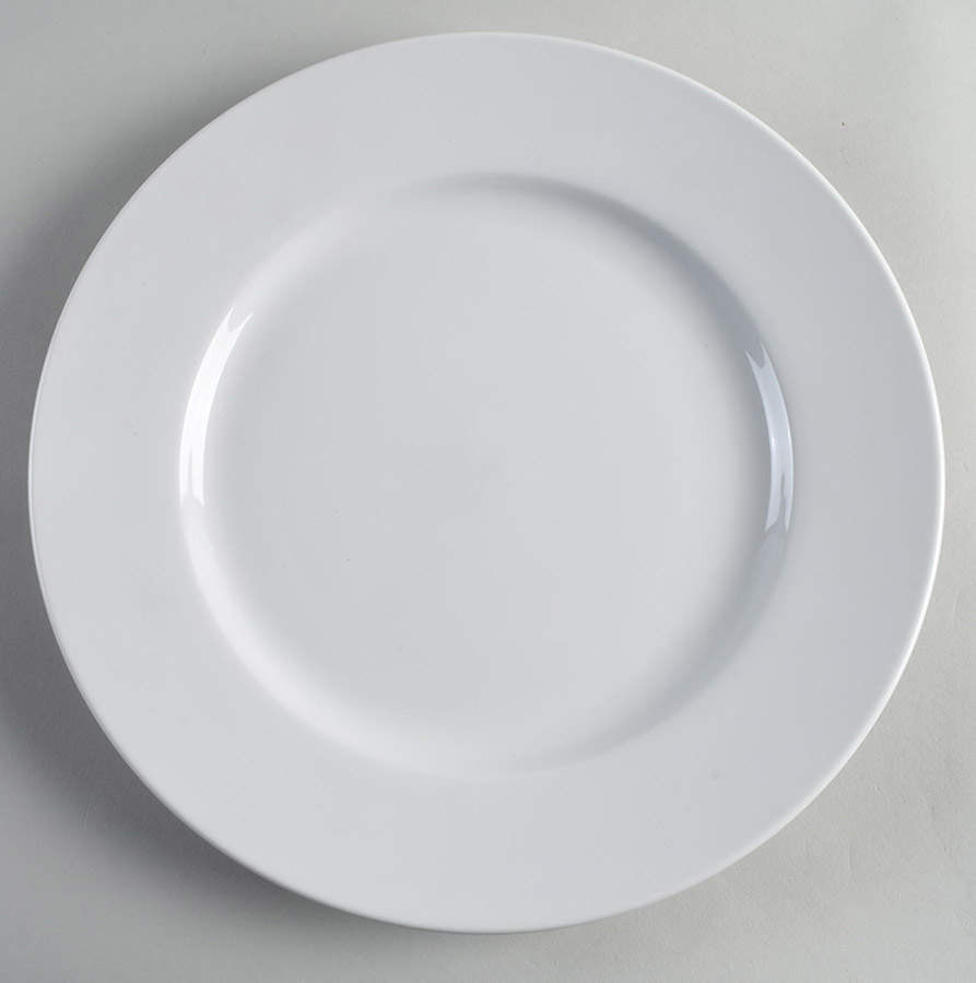 Commercial White Service Plate (Charger) by Swid Powell-1
