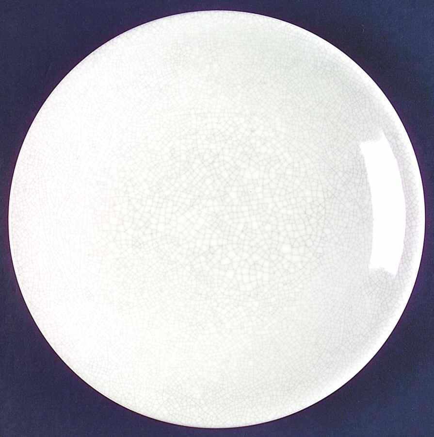 Crackle Smoke Salad Plate by Swid Powell-1