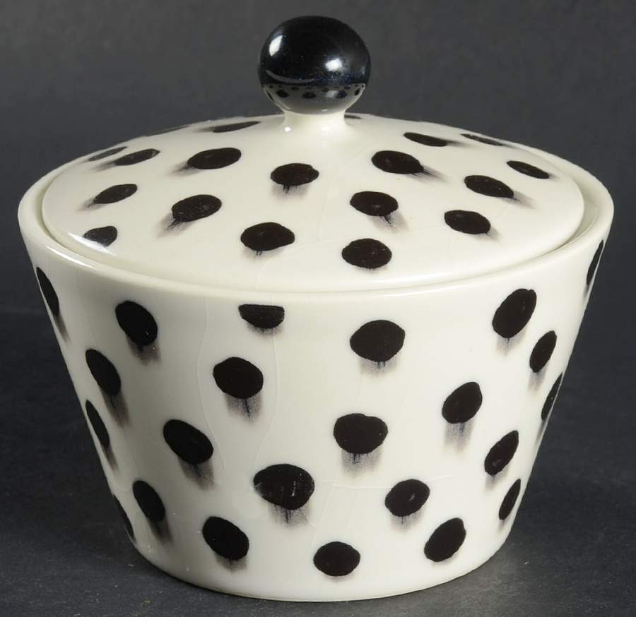 Dots Sugar Bowl & Lid by Swid Powell-1