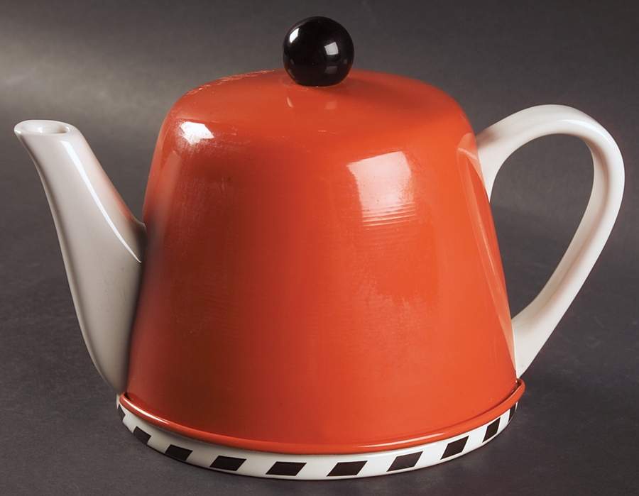 Drum Papaya Teapot & Metal Cover by Swid Powell-1
