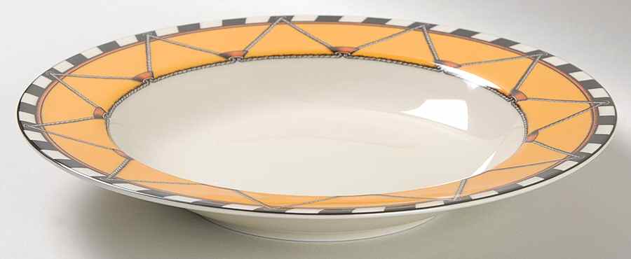 Drum Papaya Rim Soup Bowl by Swid Powell-1