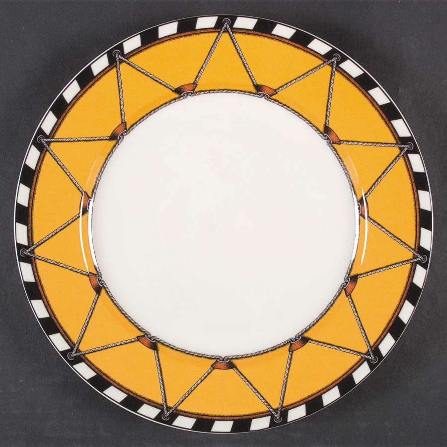 Drum Papaya Dinner Plate by Swid Powell-1