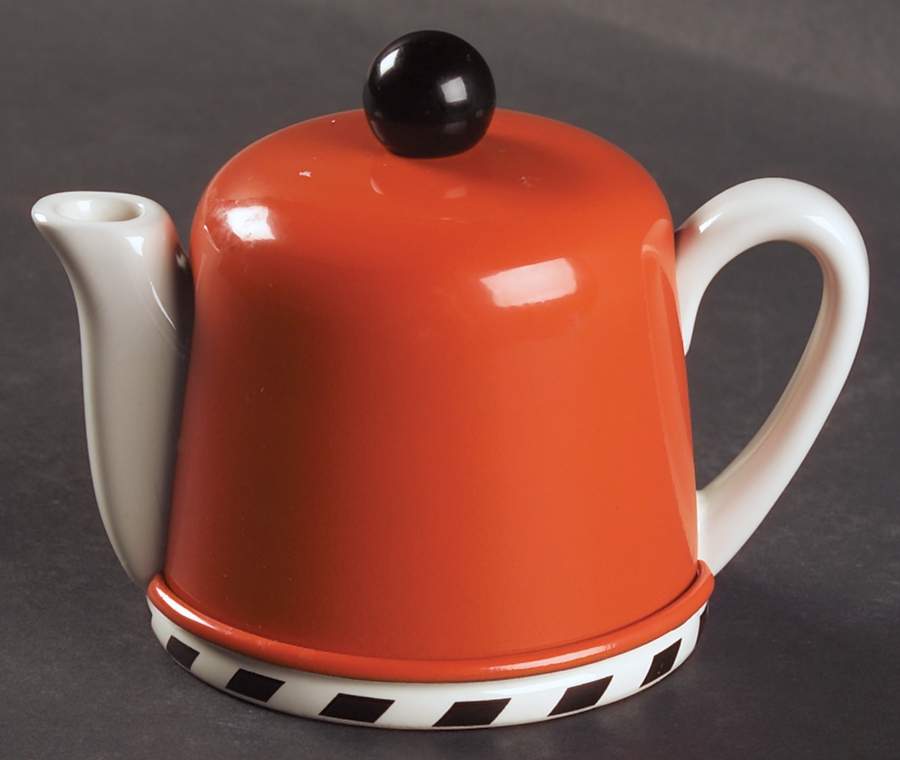 Drum Papaya Creamer with Metal Cover by Swid Powell-1
