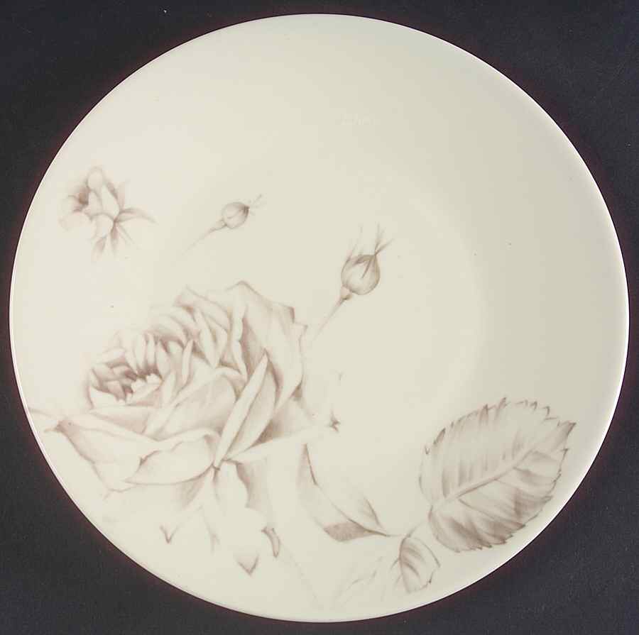 Etched Rose Salad Plate by Swid Powell-1