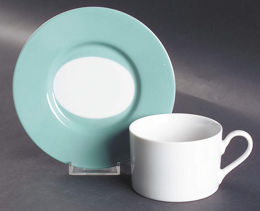 Flip Flop Flat Cup & Saucer Set by Swid Powell-1