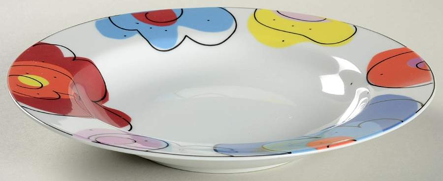 Flowers Rim Soup Bowl by Swid Powell-1