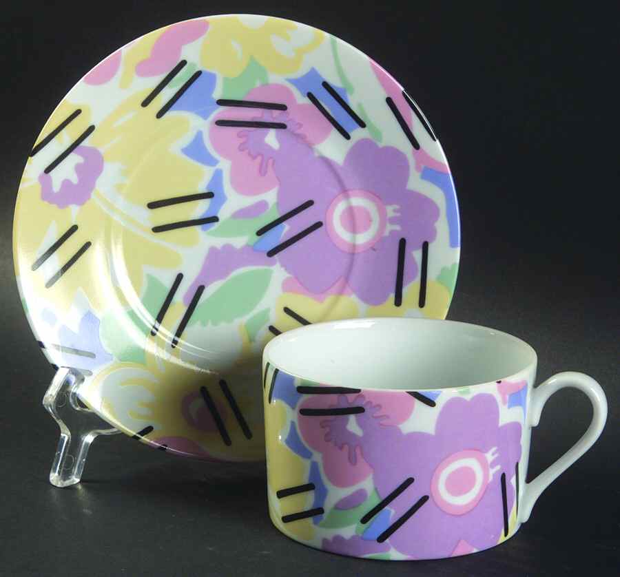 Grandmother Flat Cup & Saucer Set by Swid Powell-1