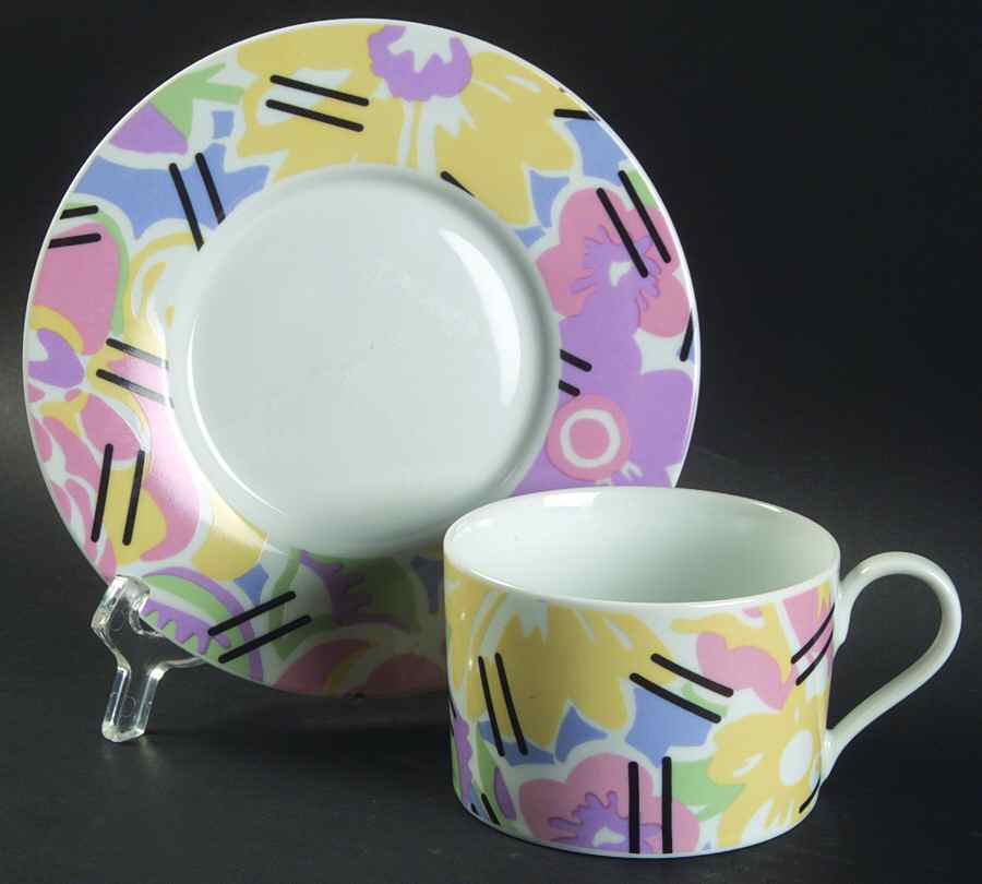 Grandmother Flat Cup & Saucer Set by Swid Powell-1