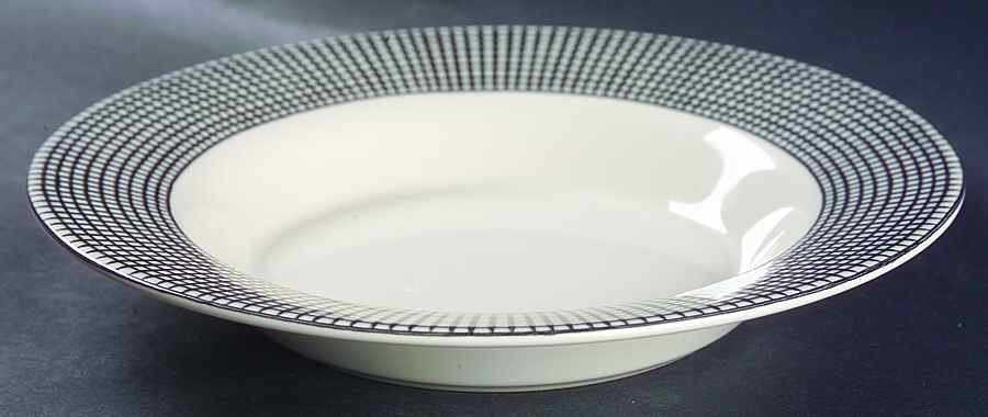 Graph Black 9" Soup/Pasta Bowl by Swid Powell-1
