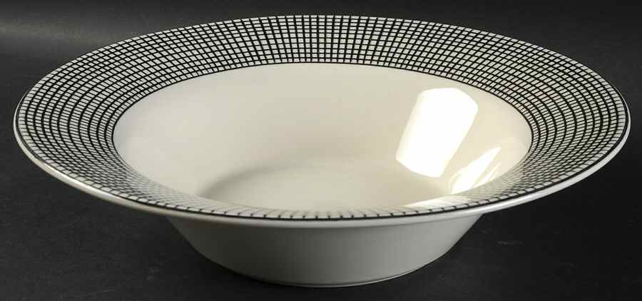 Graph Black 11" Round Vegetable Bowl by Swid Powell-1