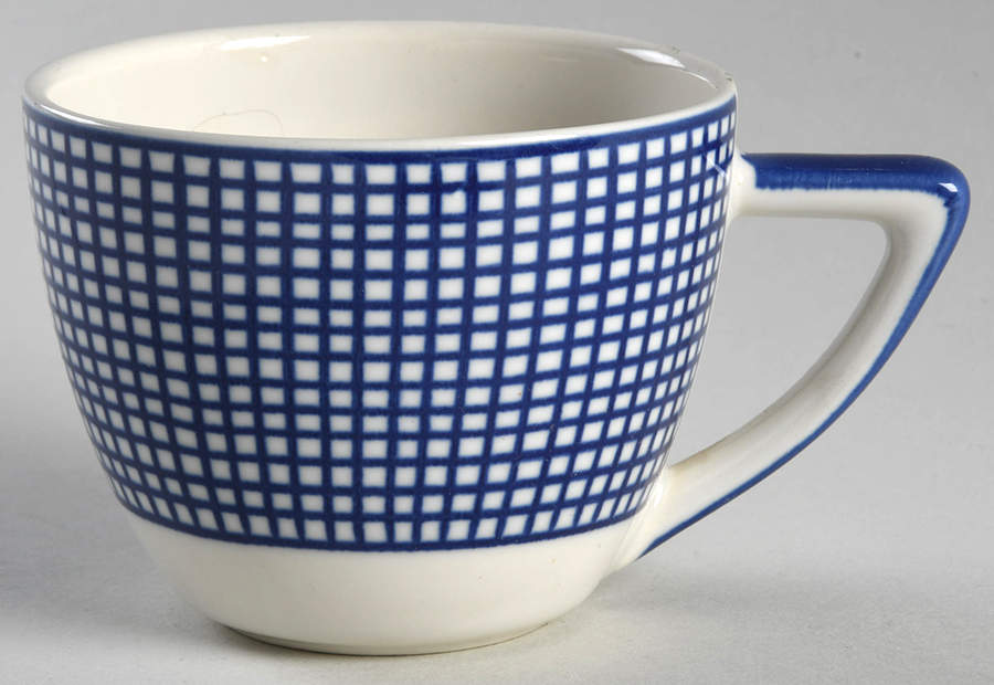 Graph Blue Flat Cup by Swid Powell-1