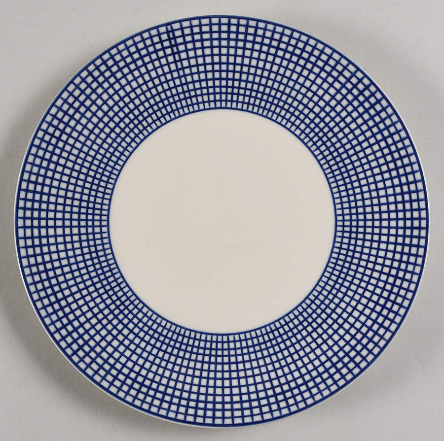 Graph Blue Salad Plate by Swid Powell-1
