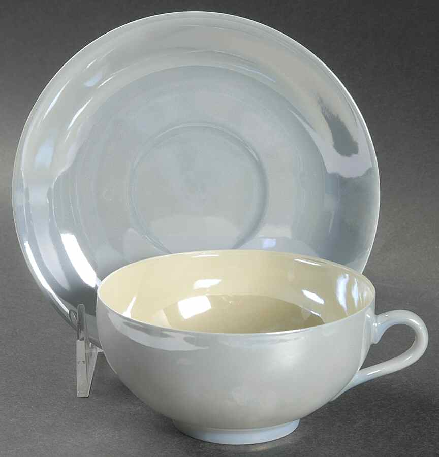 Luster Footed Cup & Saucer Set by Swid Powell-1