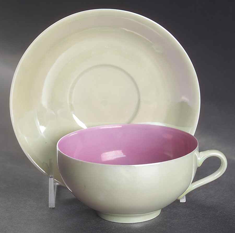 Luster Footed Cup & Saucer Set by Swid Powell-1