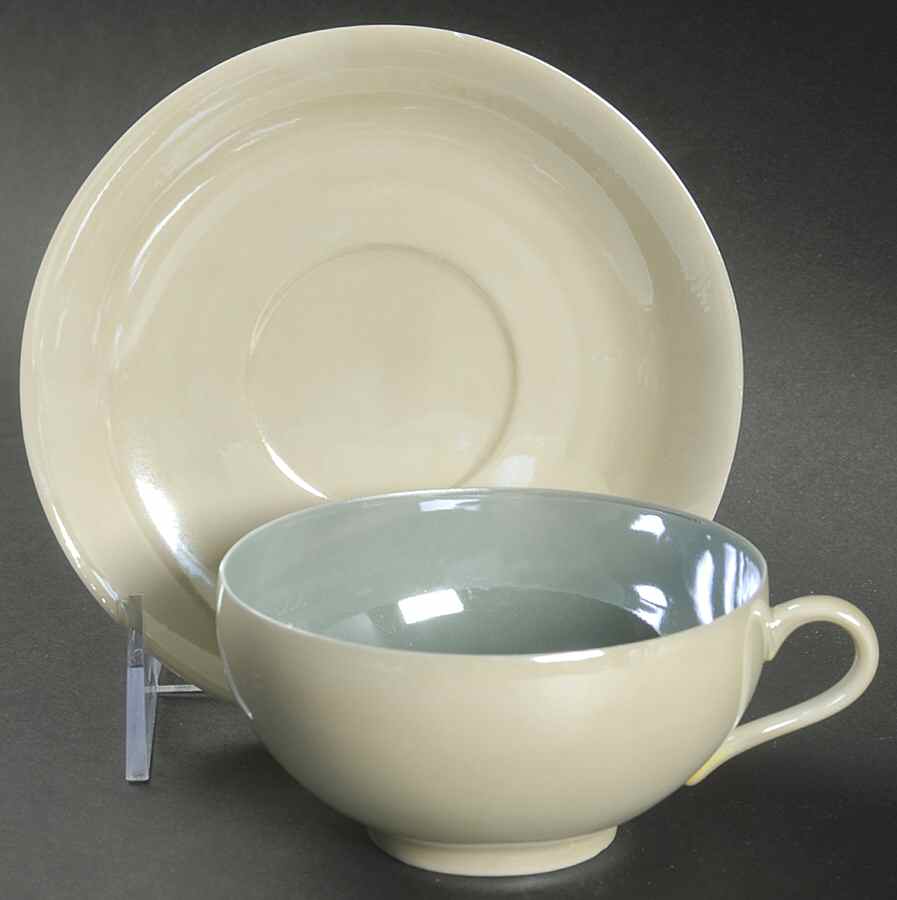 Luster Footed Cup & Saucer Set by Swid Powell-1