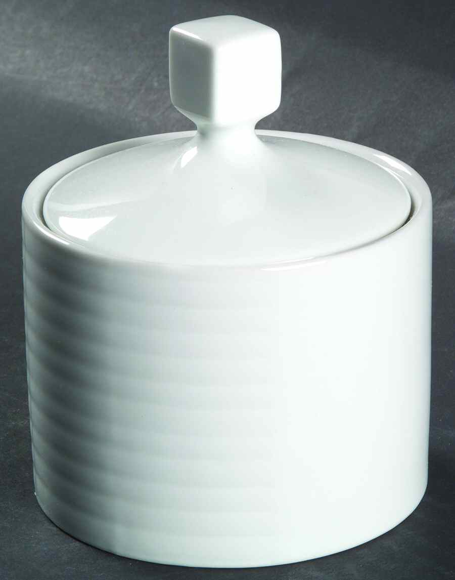 Meier Grid Sugar Bowl & Lid by Swid Powell-1