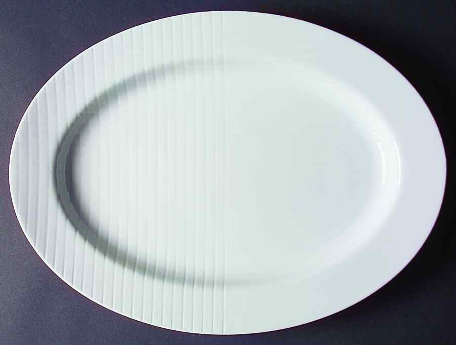 Meier Grid 16" Oval Serving Platter by Swid Powell-1