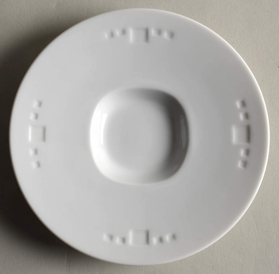 Meier White Saucer by Swid Powell-1
