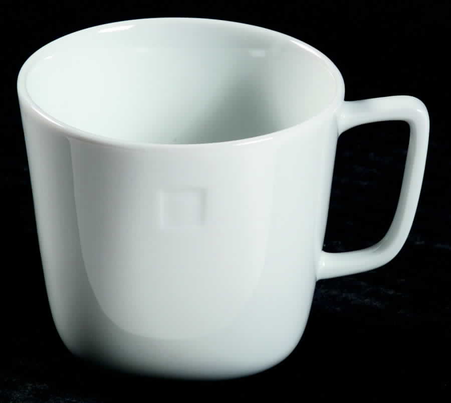 Meier White Flat Cup by Swid Powell-1