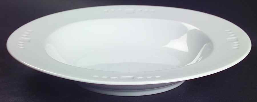 Meier White Large Rim Soup Bowl by Swid Powell-1