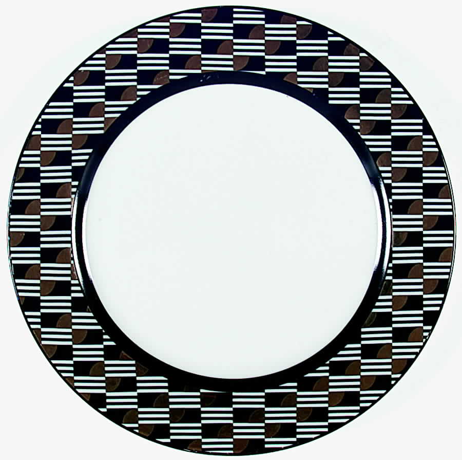 Moderne Luncheon Plate by Swid Powell-1