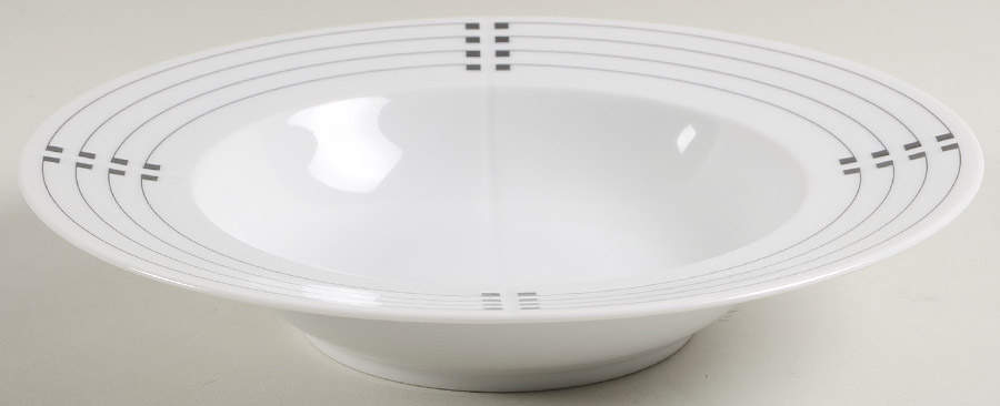 Signature Black Large Rim Soup Bowl by Swid Powell-1