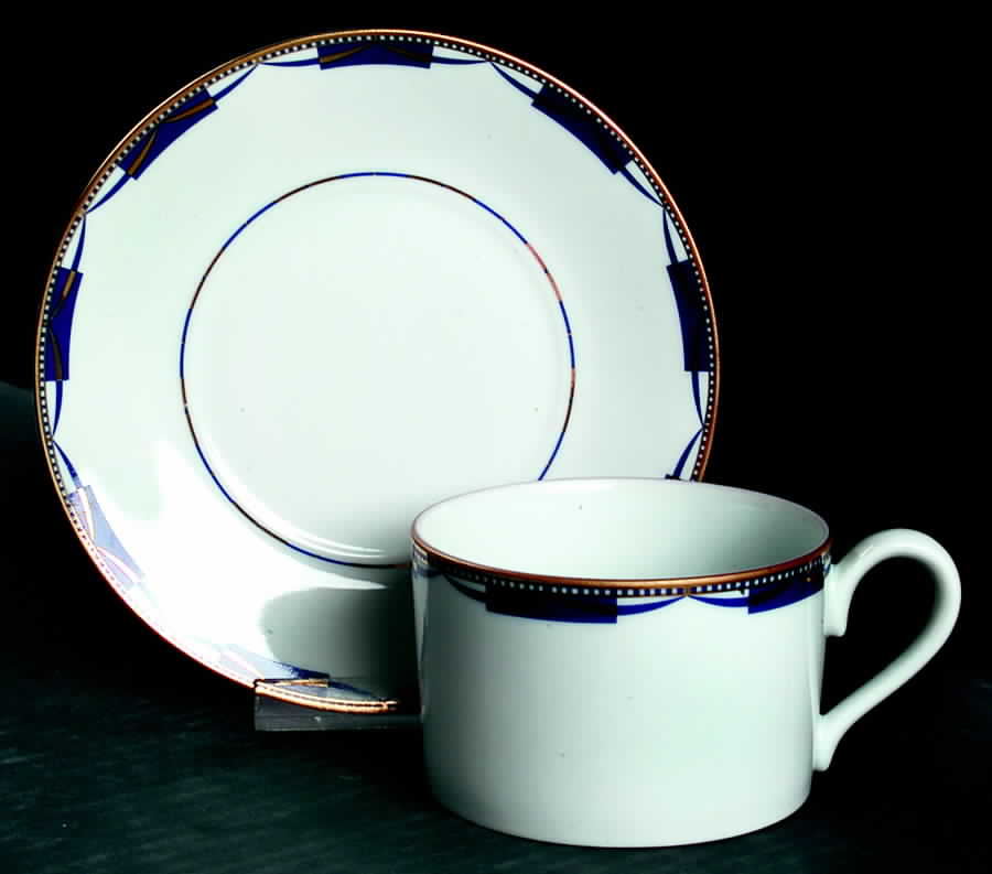 Swag Flat Cup & Saucer Set by Swid Powell-1