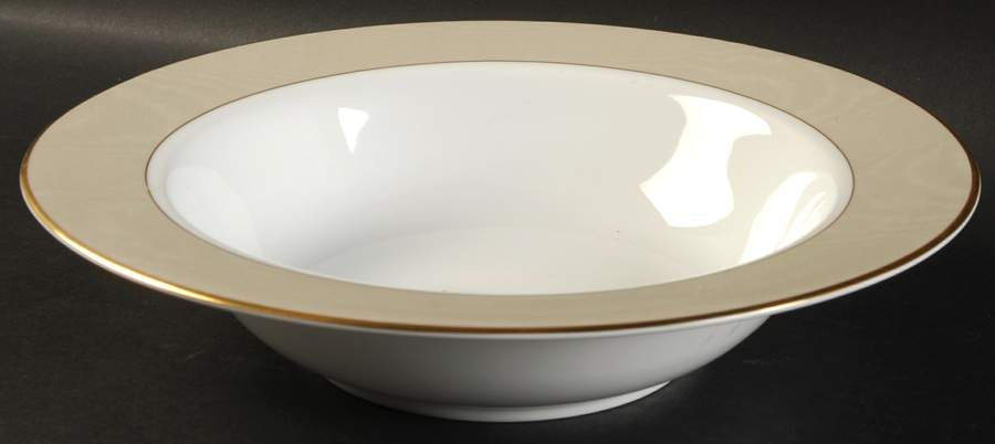 Taffeta (Beige) 10" Round Vegetable Bowl by Swid Powell-1