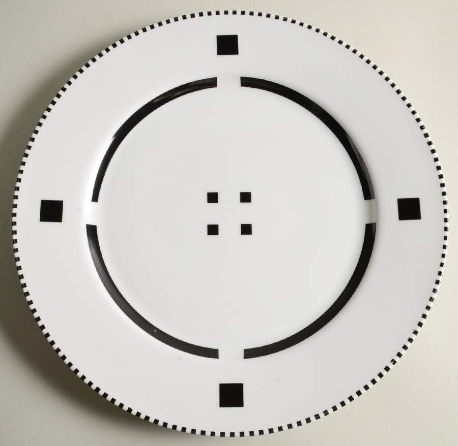 Tuxedo Black Service Plate (Charger) by Swid Powell-1