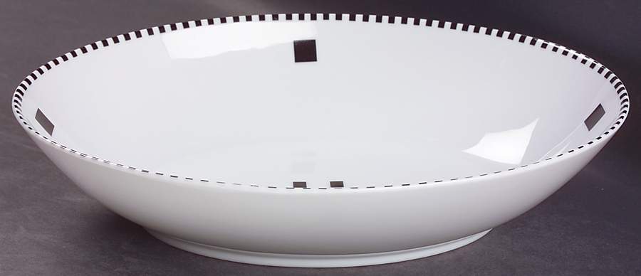 Tuxedo Black 10" Oval Vegetable Bowl by Swid Powell-1