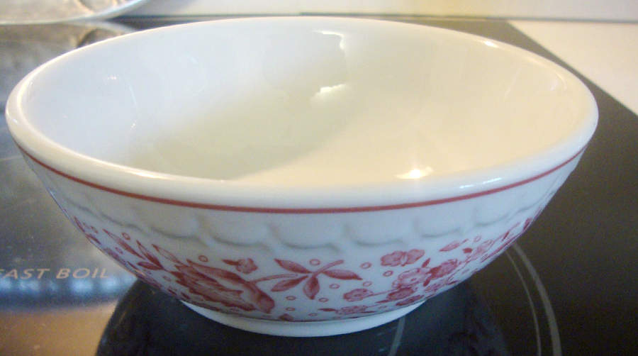 Roxbury-Red ((Red Trim) Oatmeal Bowl by Syracuse-1