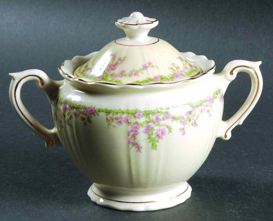 Allendale Sugar Bowl & Lid by Syracuse-1