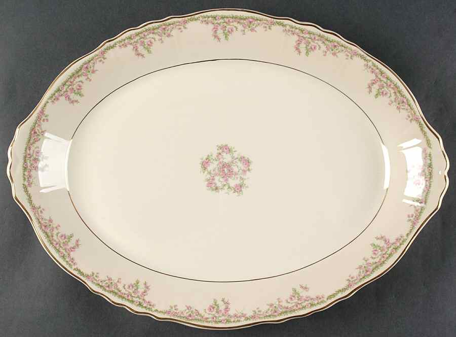 Allendale 16" Oval Serving Platter by Syracuse-1