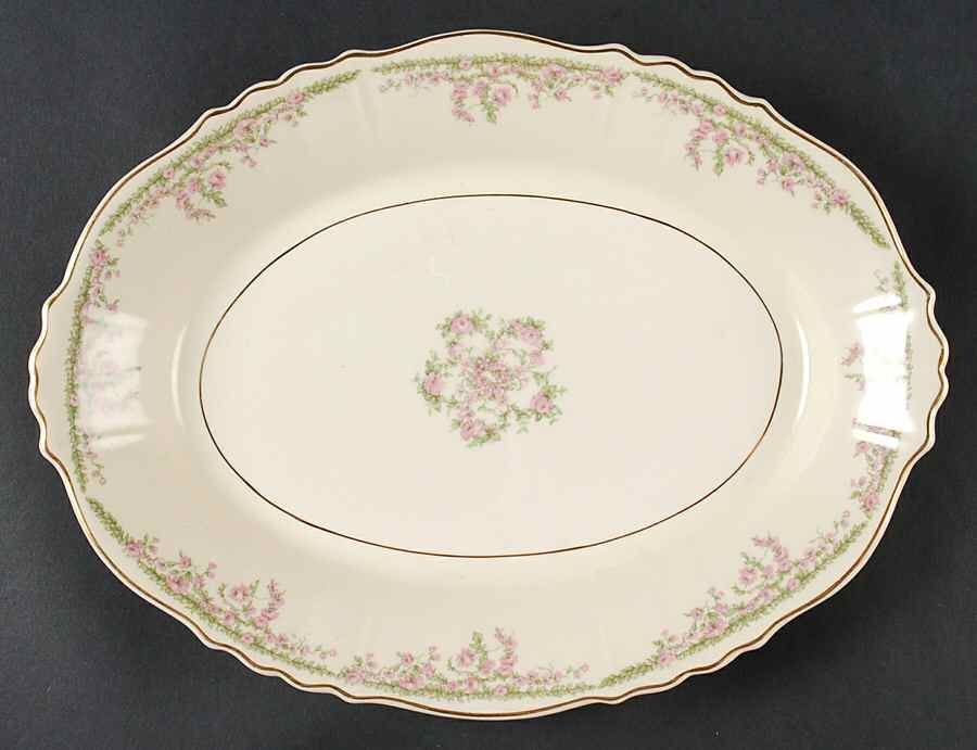 Allendale 12" Oval Serving Platter by Syracuse-1