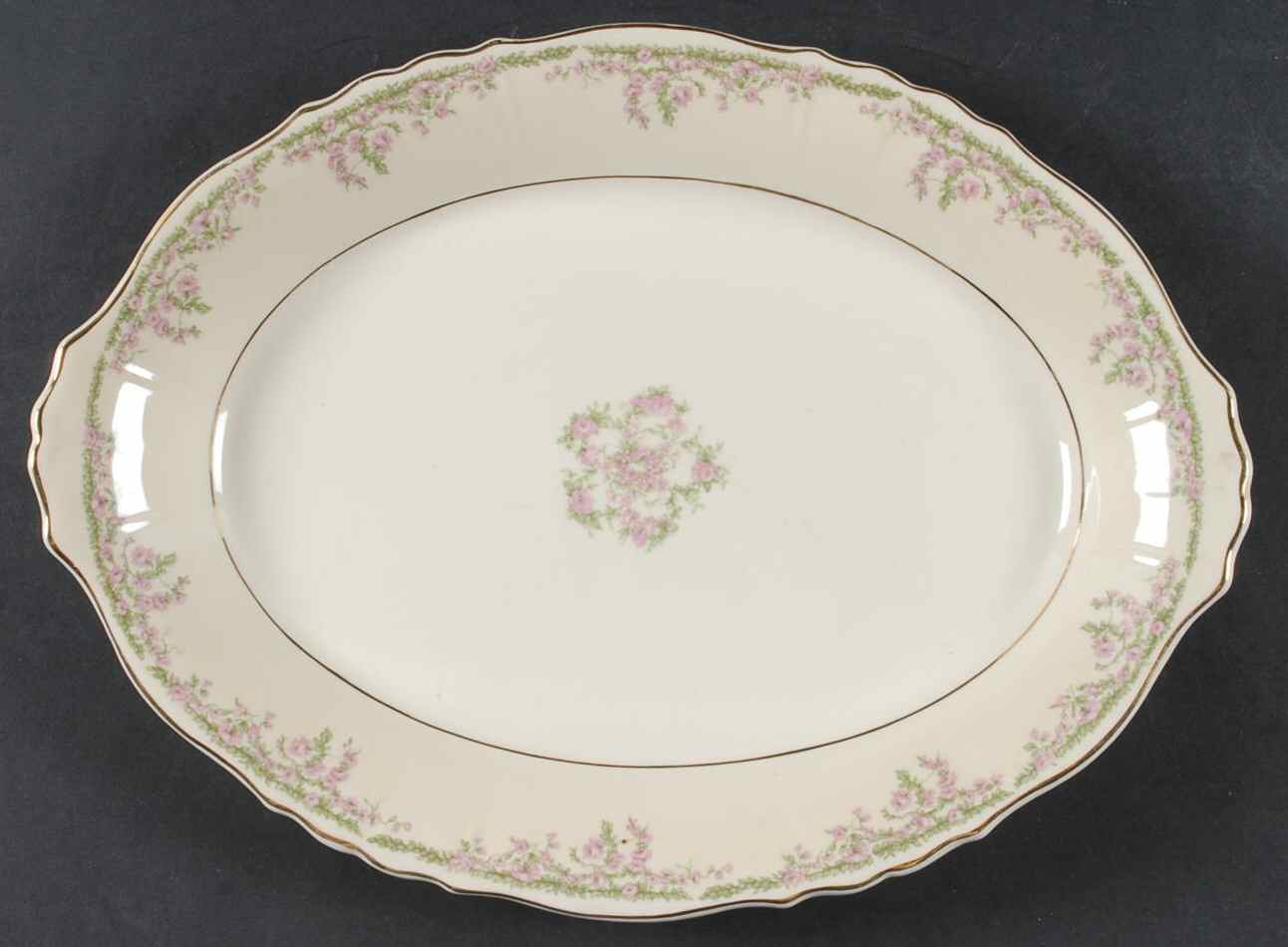 Allendale 14" Oval Serving Platter by Syracuse-1