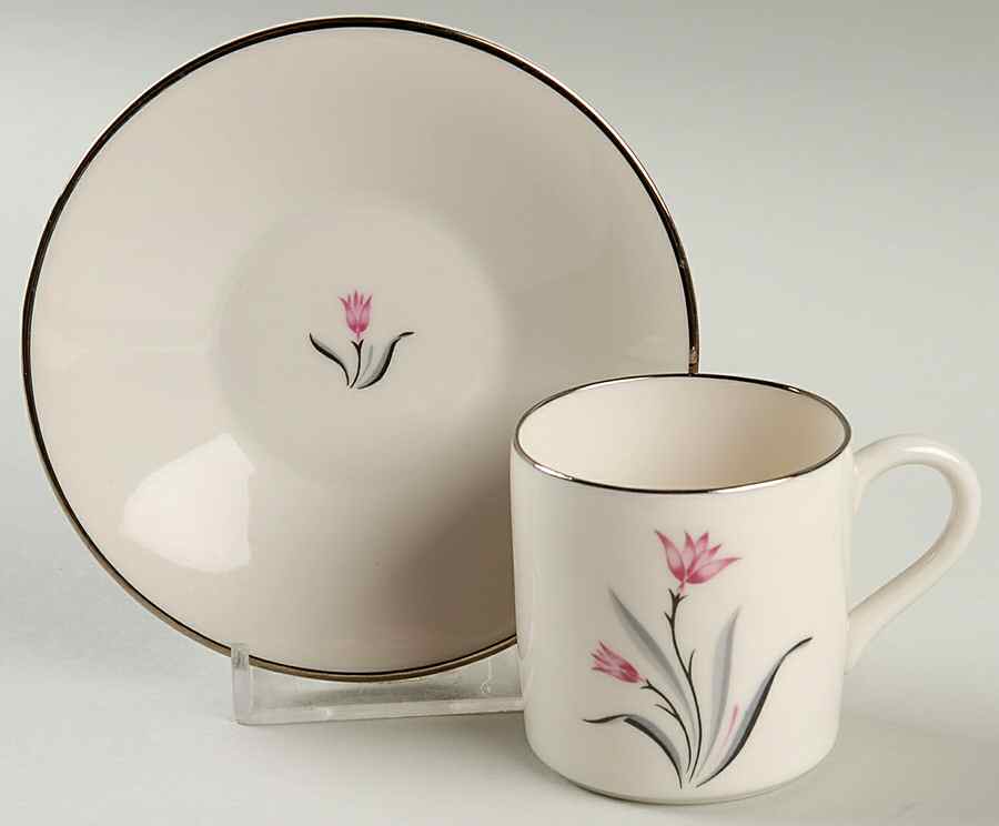 Alpine Flat Demitasse Cup & Saucer Set by Syracuse-1