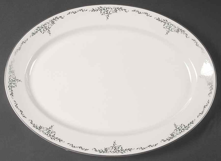 Angelica 14" Oval Serving Platter by Syracuse-1