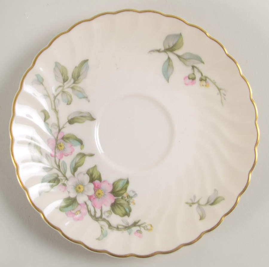 Apple Blossom Saucer by Syracuse-1