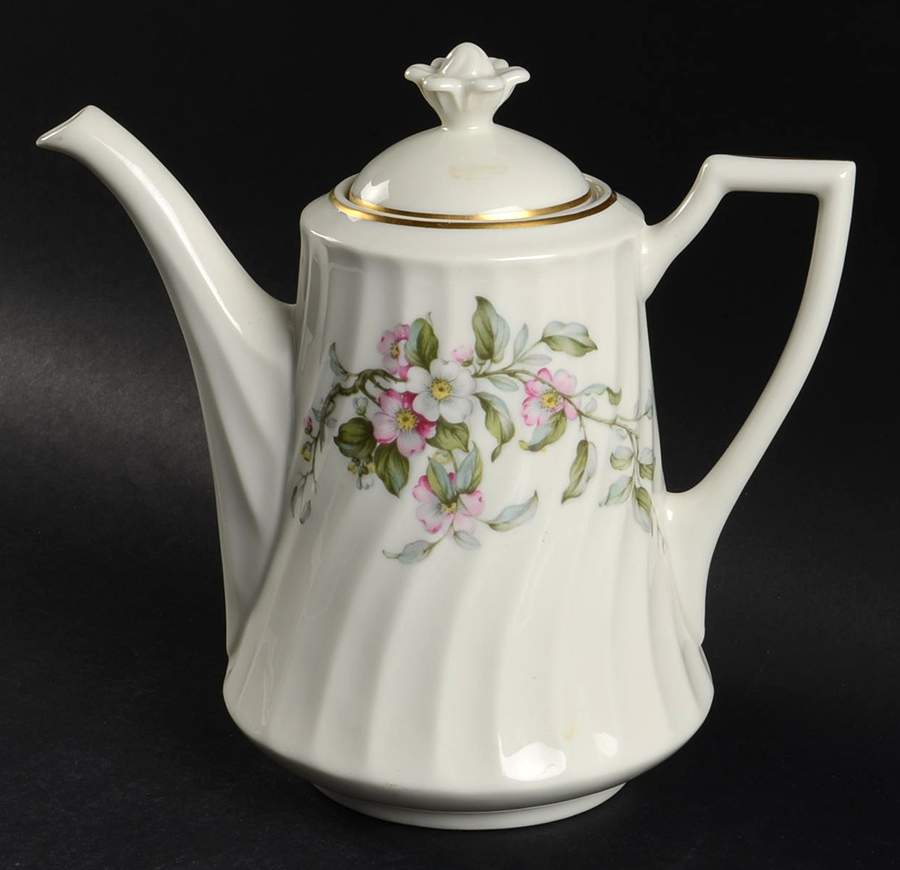 Apple Blossom Coffee Pot & Lid by Syracuse-1