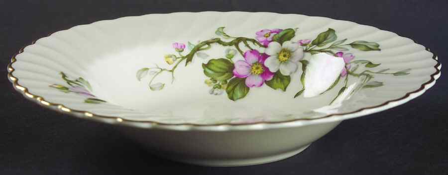 Apple Blossom Rim Soup Bowl by Syracuse-1