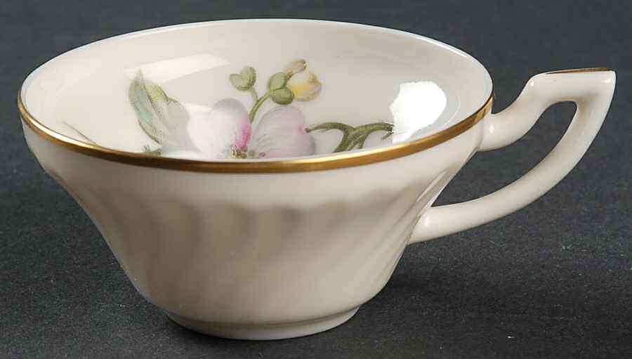 Apple Blossom Flat Demitasse Cup by Syracuse-1