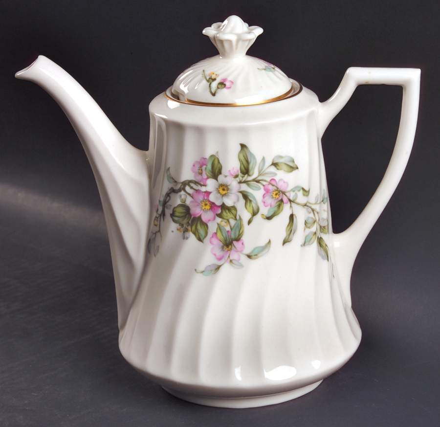 Apple Blossom Coffee Pot & Lid by Syracuse-1