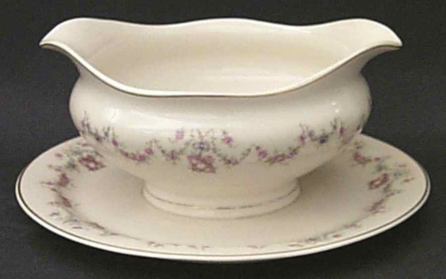 Arcadia Round Gravy Boat/Attached Underplate by Syracuse-1