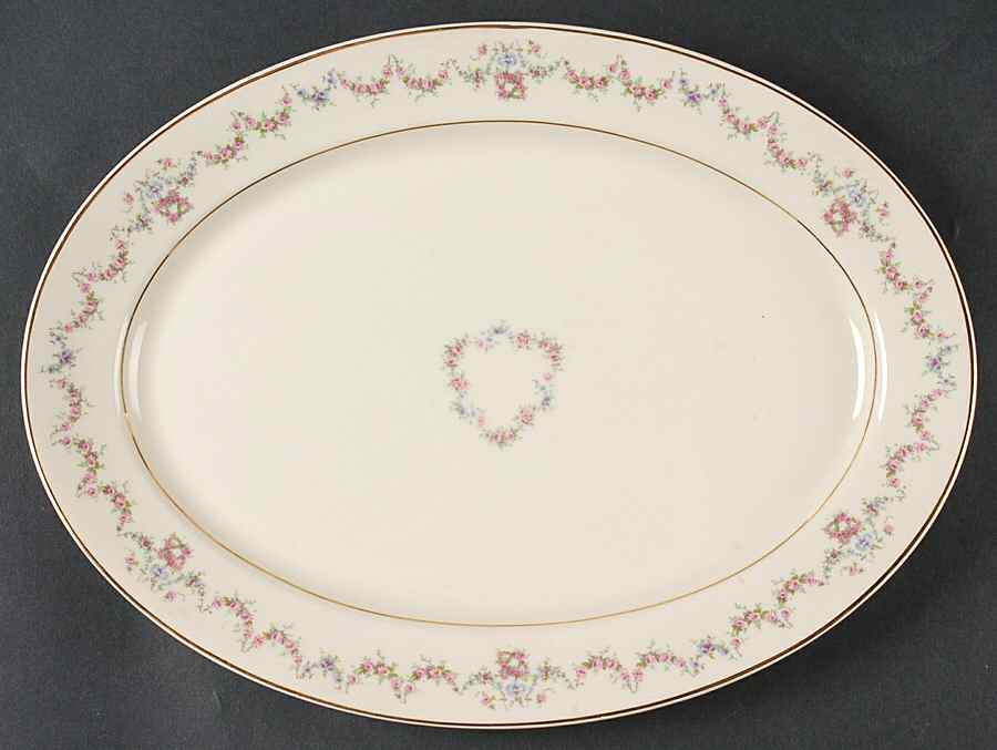 Arcadia 14" Oval Serving Platter by Syracuse-1