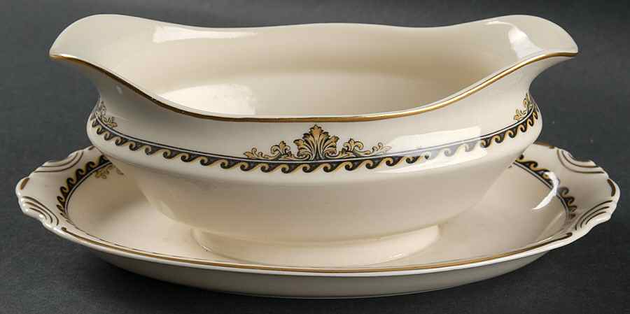 Athena Gravy Boat with Attached Underplate by Syracuse-1