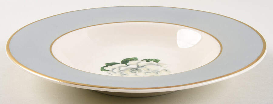 Avalon (Gold Trim) Rim Soup Bowl by Syracuse-1