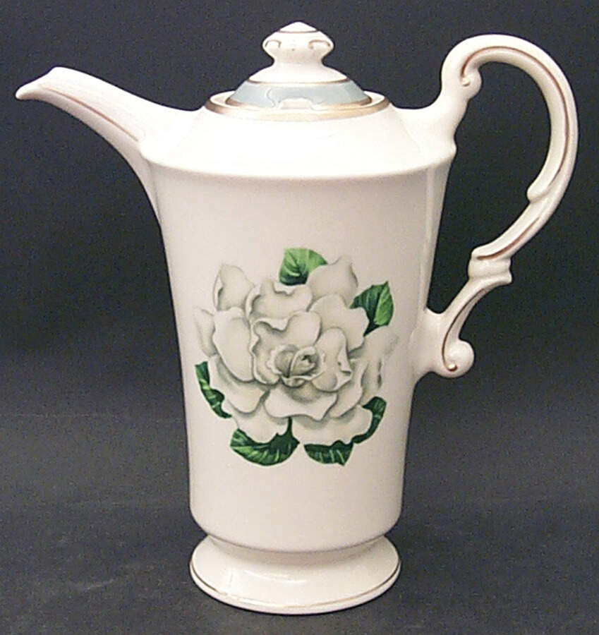 Avalon (Gold Trim) Coffee Pot & Lid by Syracuse-1