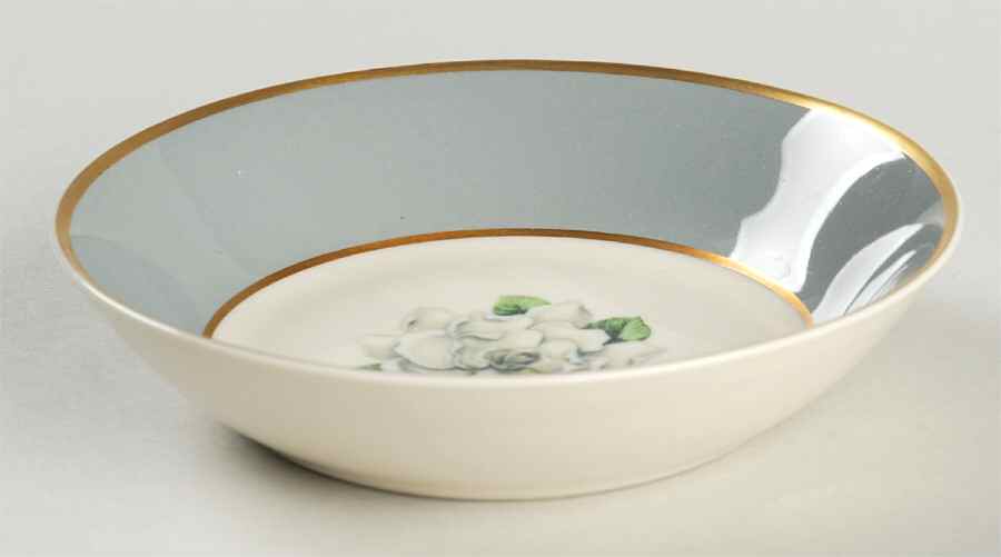 Avalon (Gold Trim) Fruit/Dessert (Sauce) Bowl by Syracuse-1